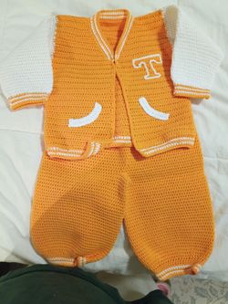 University of Tennessee handmade 100% cotton letter jacket and pants