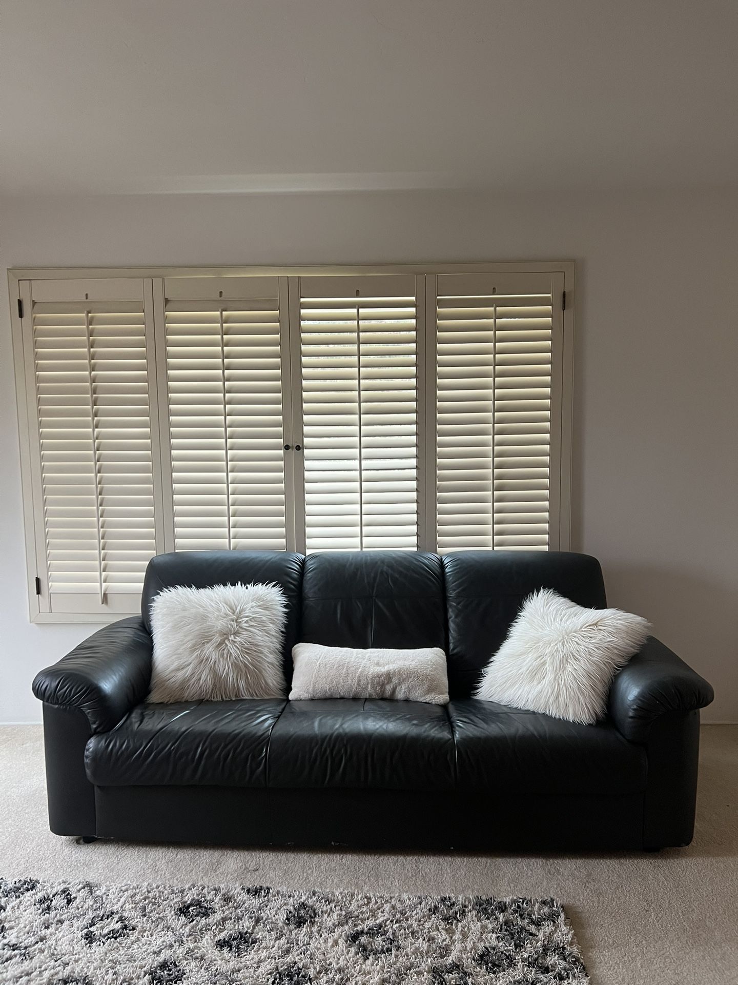 Black Leather Couch