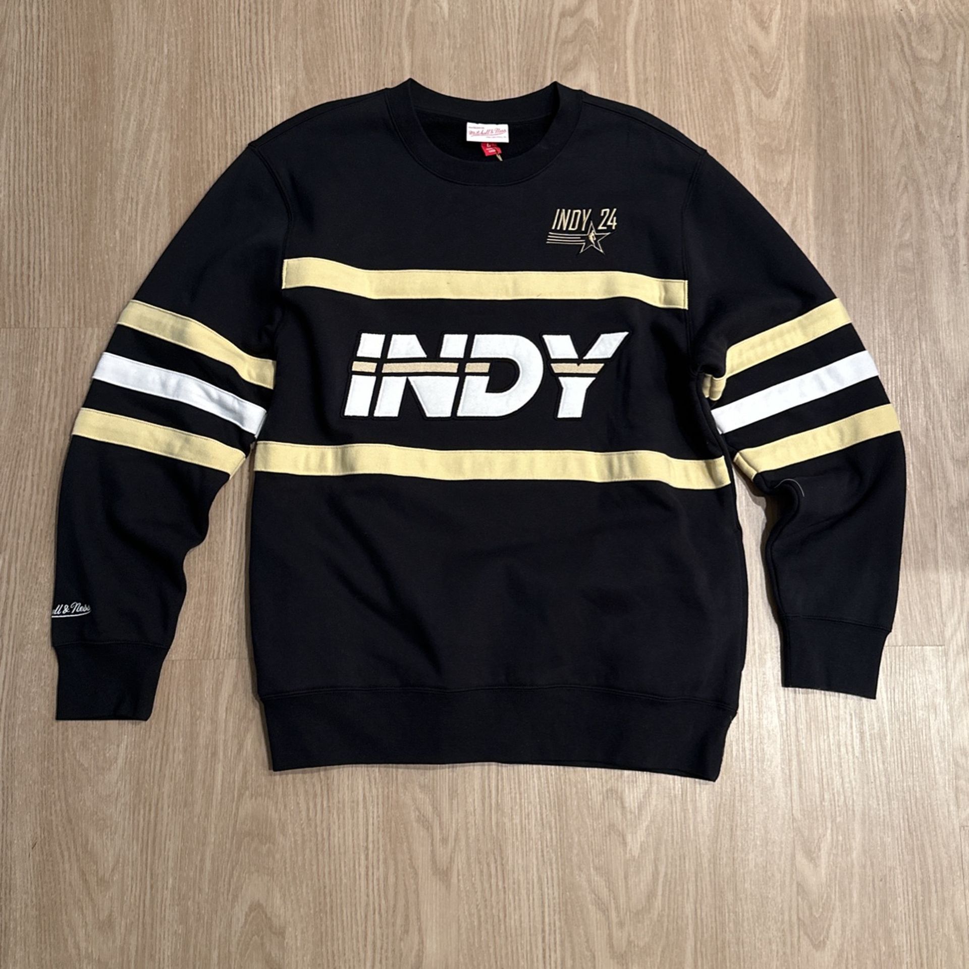 Size Large - Mitchell And Ness NBA All Star Basketball Indy 24 Indiana Sweater Jacket Crewneck - Nike Sports 47 Brand New Era Supreme Undefeated