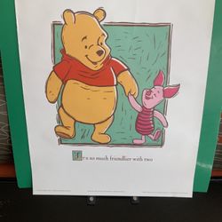 Pooh  and piglet  Poster/print   $10