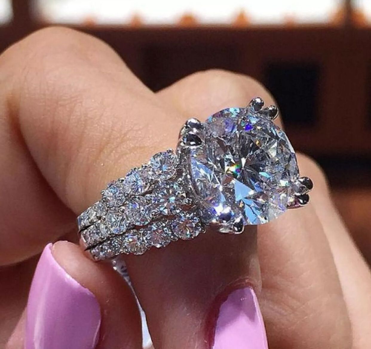 3.21Ct Round Solitaire Anniversary Diamond Engagement Ring Solid 14K White Gold