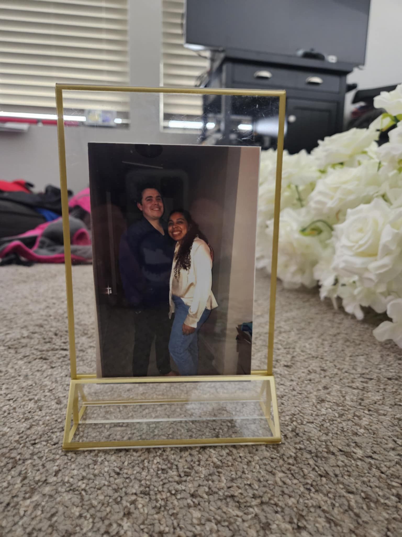 Gold/clear Picture Frames