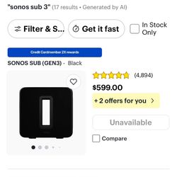 Sonos Sub  Gen 3