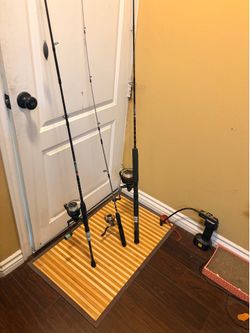 Three fishing rod