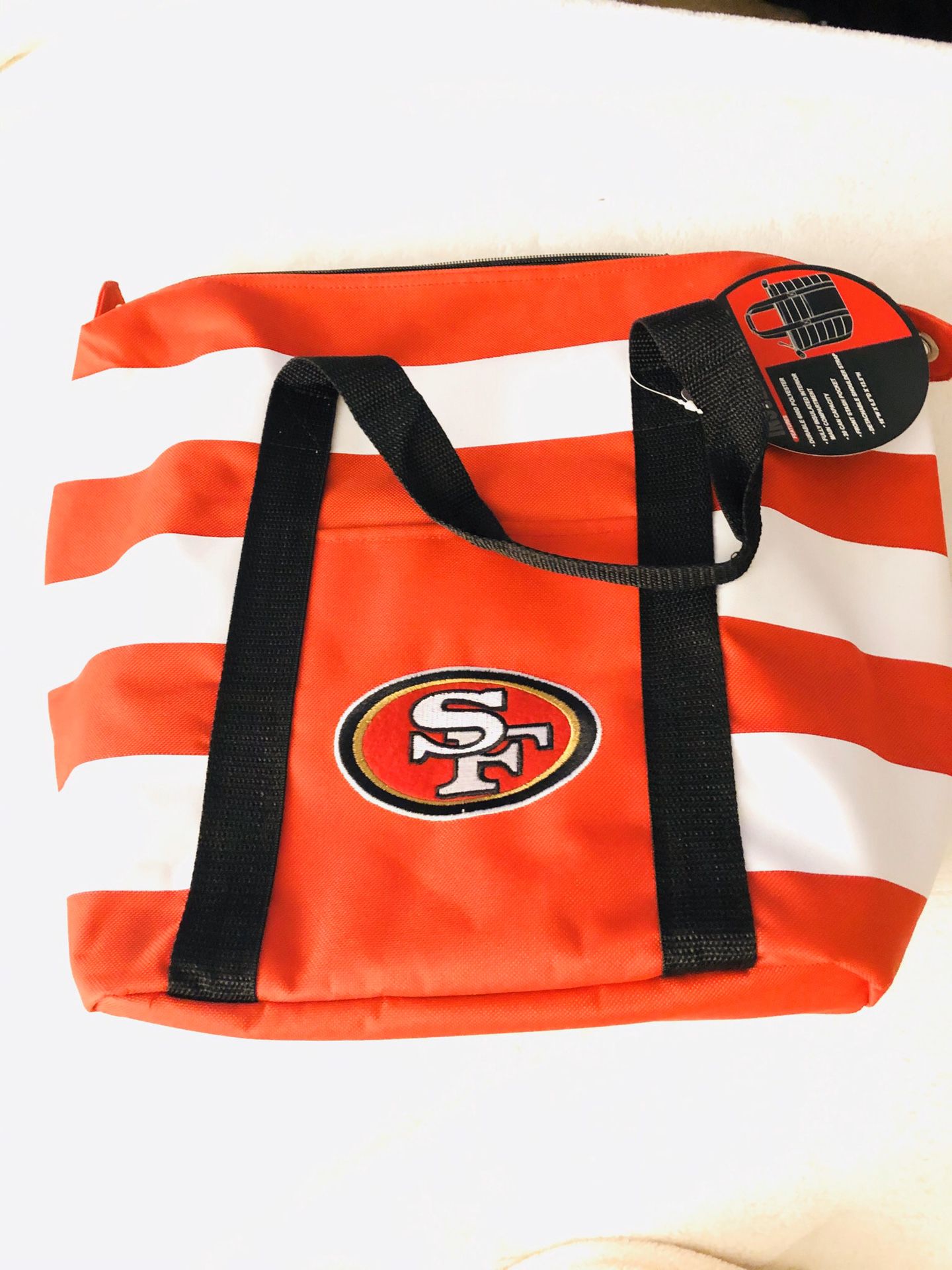 San Francisco 49ers insulated tote holds up to 20 cans NEW