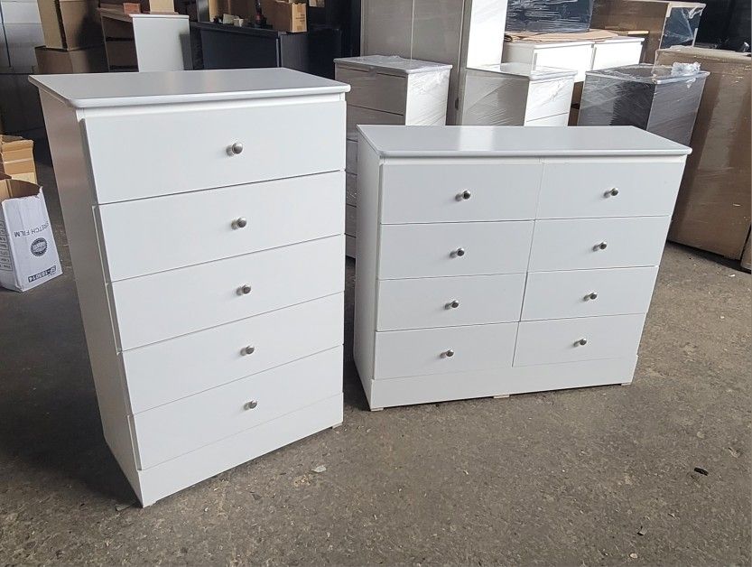White Dresser Set, Cajoneras Blancas