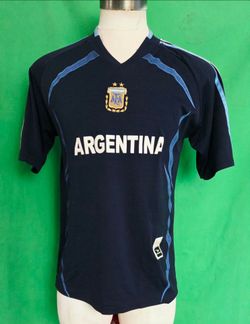 ARGENTINA SOCCER VINTAGE DRAKO JERSEY MADE IN PERU SIZE MEDIUM