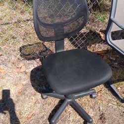 NICE ADJUSTABLE MESH BACK ROLLING WORK STOOL 