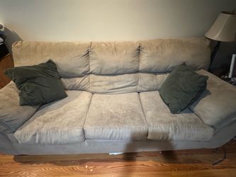 Tan Microfiber 3 -Seater Sleeper Sofa