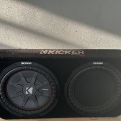 Kicker CompRT 12" sub Box with passive radiator in thin profile enclosure- $60 OBO