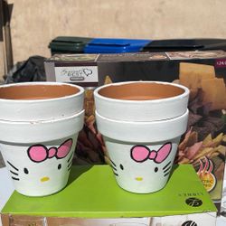 Planters Hand painted 