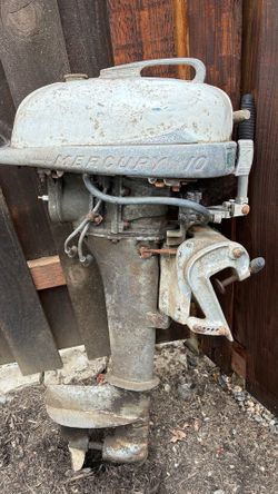 Antique Mercury Outboard Engine.