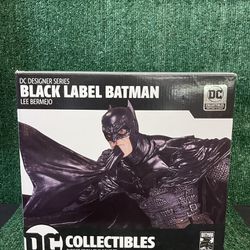 DC Collectibles Designer Series: Black Label Batman 10” Statue By Lee Bermejo. 
