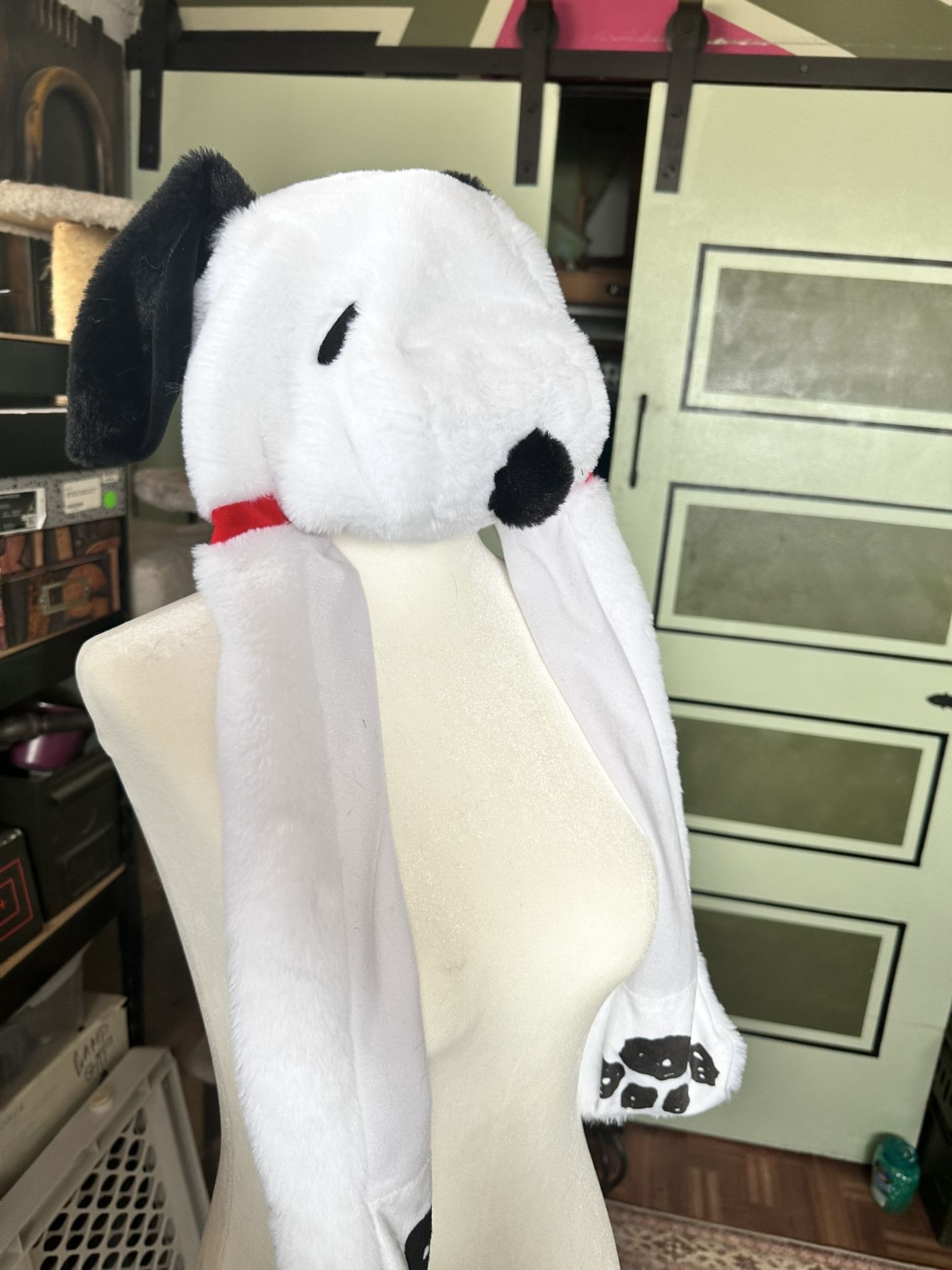 snoopy plush hat 