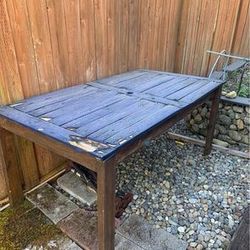 Outdoor Wood Dining Table (Project)
