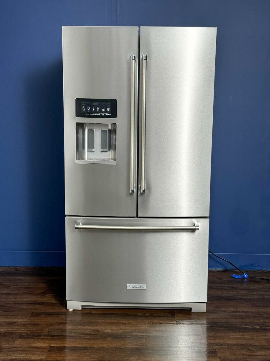 KitchenAid 26.8 Cu. Ft. Standard-Depth French Door Refrigerator with Exterior Ice and Water Dispense