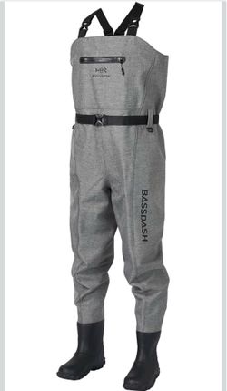 BASSDASH 3D Boot Foot Game Wader Ultra High Strength Nylon PVC Fishing Hunting Chest Waders
