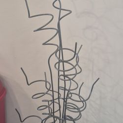 Whimsical  Sculptured Wrought Iron Wine Bottle Holder 
