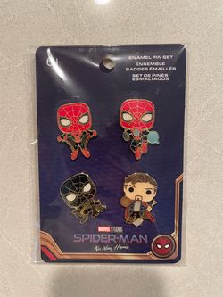 Spiderman No Way Home Funko Pop Enamel Pin Set *BRAND NEW MINT* Marvel Spider-Man Venom Dr Strange Wingsuit