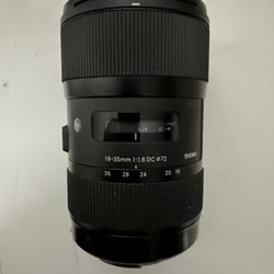sigma 18 35mm ef lens