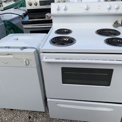 Frigidaire Stove And Dishwasher White Working Perfectly Fine 