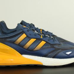 adidas ZX 2K Boost 2.0 Crew Blue Semi Solar Gold GZ7733 Men’s Size 11.5