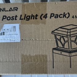 siedinlar solar post lights (4) BLACK