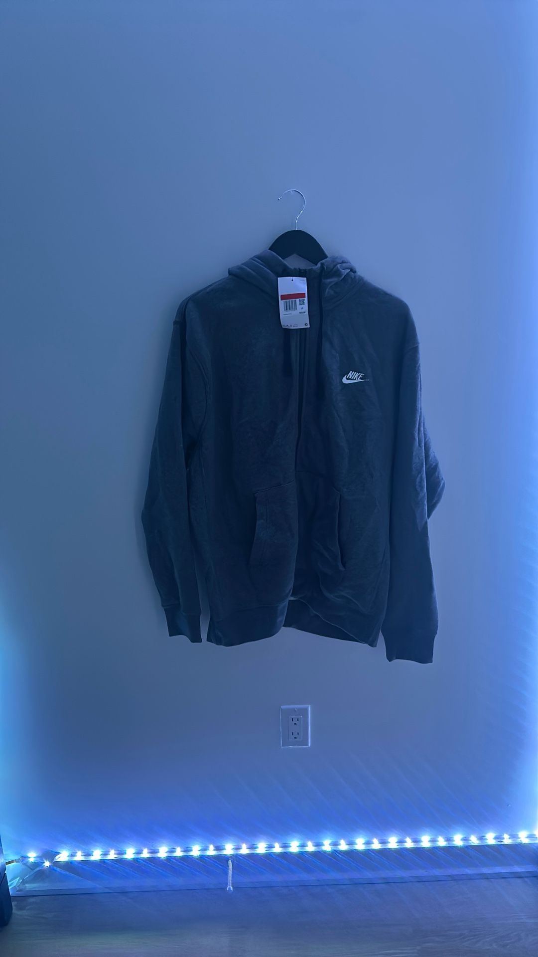 Gray NIKE Zip-up Hoodie