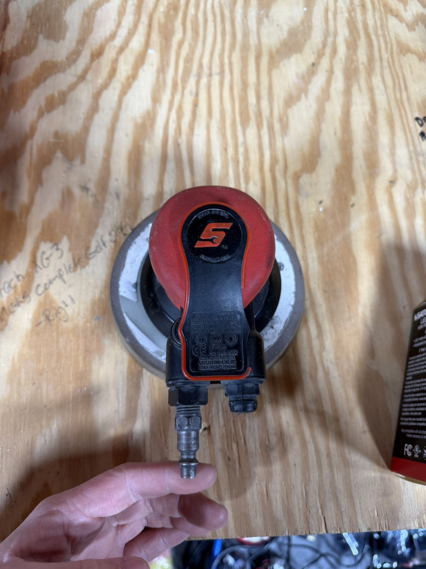 Snap-On 5" Orbital Sander, 3/16" Pattern