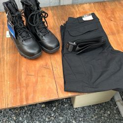 Women Tactical Pants,belt and Boots 