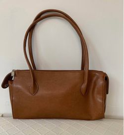 Minimalist Brown Vegan Leather Handbag