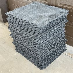 61-2x2' Gym Flooring Interlocking Puzzle Mats 3/8"