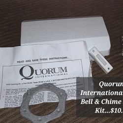 Quorum International DOOR BELL & CHIME INSTALL KIT....