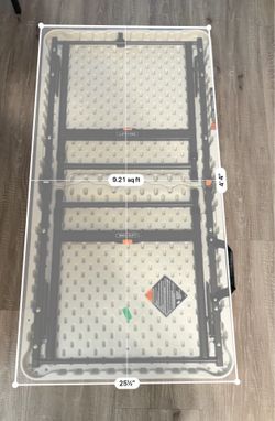 Adjustable Height Fold-in-Half Table