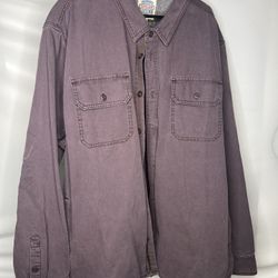 Vintage 90s Gap Perfectly Faded Purple Denim Button Up Size: 2XL