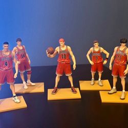 Slam Dunk Anime Action Figure Set. Sakuragi Rukawa Miyagi Mitsui Akagi 5.5”-6.5”