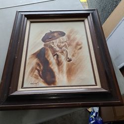 Oil Painting Of An Old Man