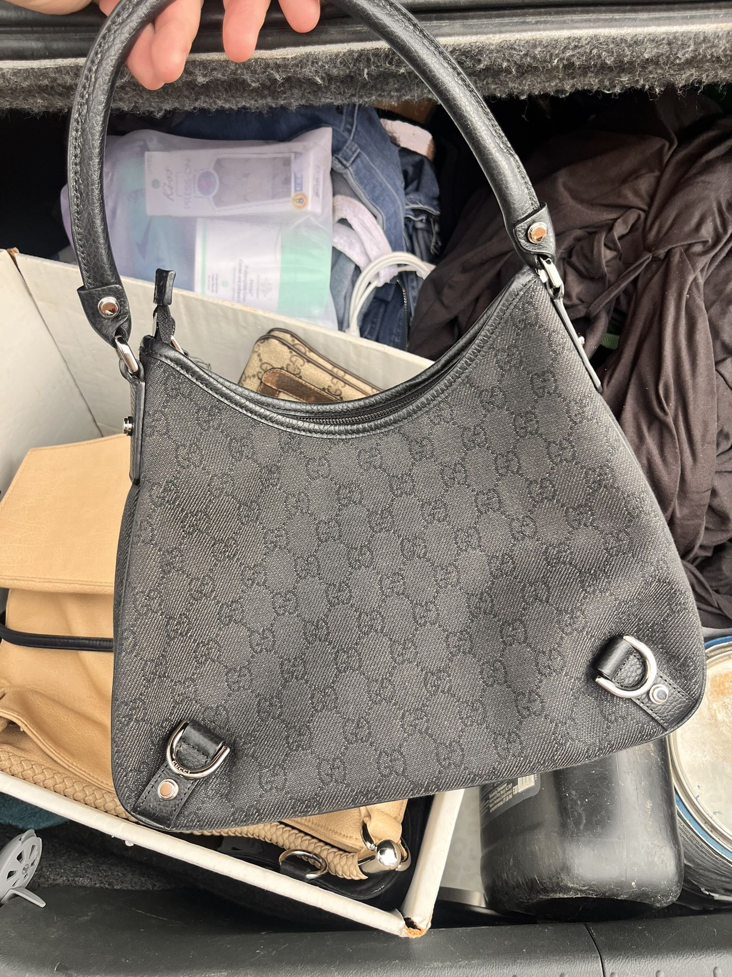 AUTHENTICATED!!! Gucci “Jackie” Canvas Monogram Purse