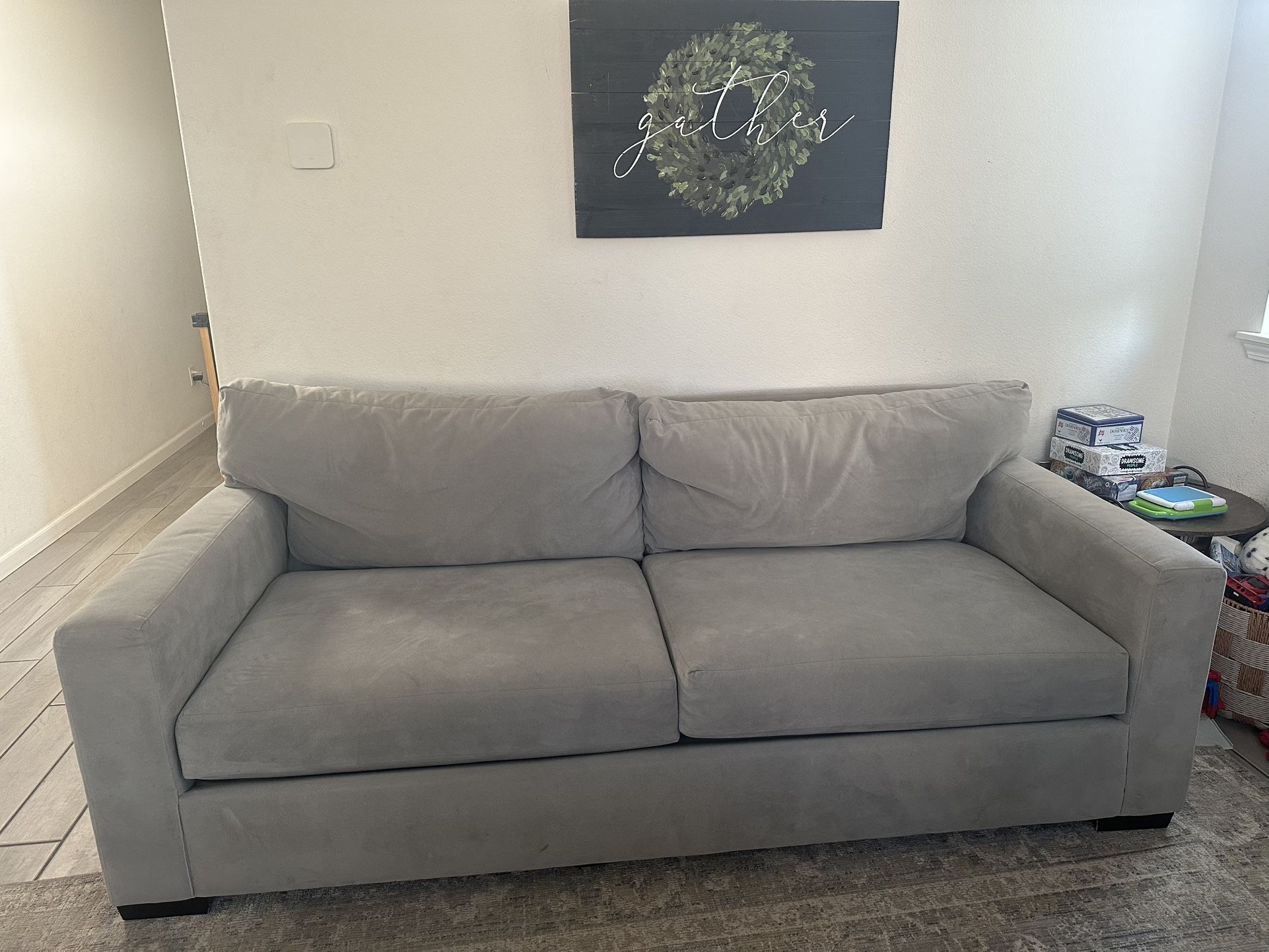 Living Spaces Gray Couch