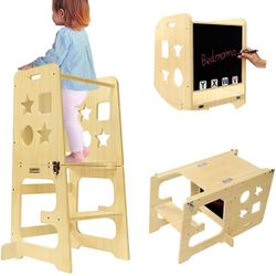 Toddler Kitchen Helper Stool & Table