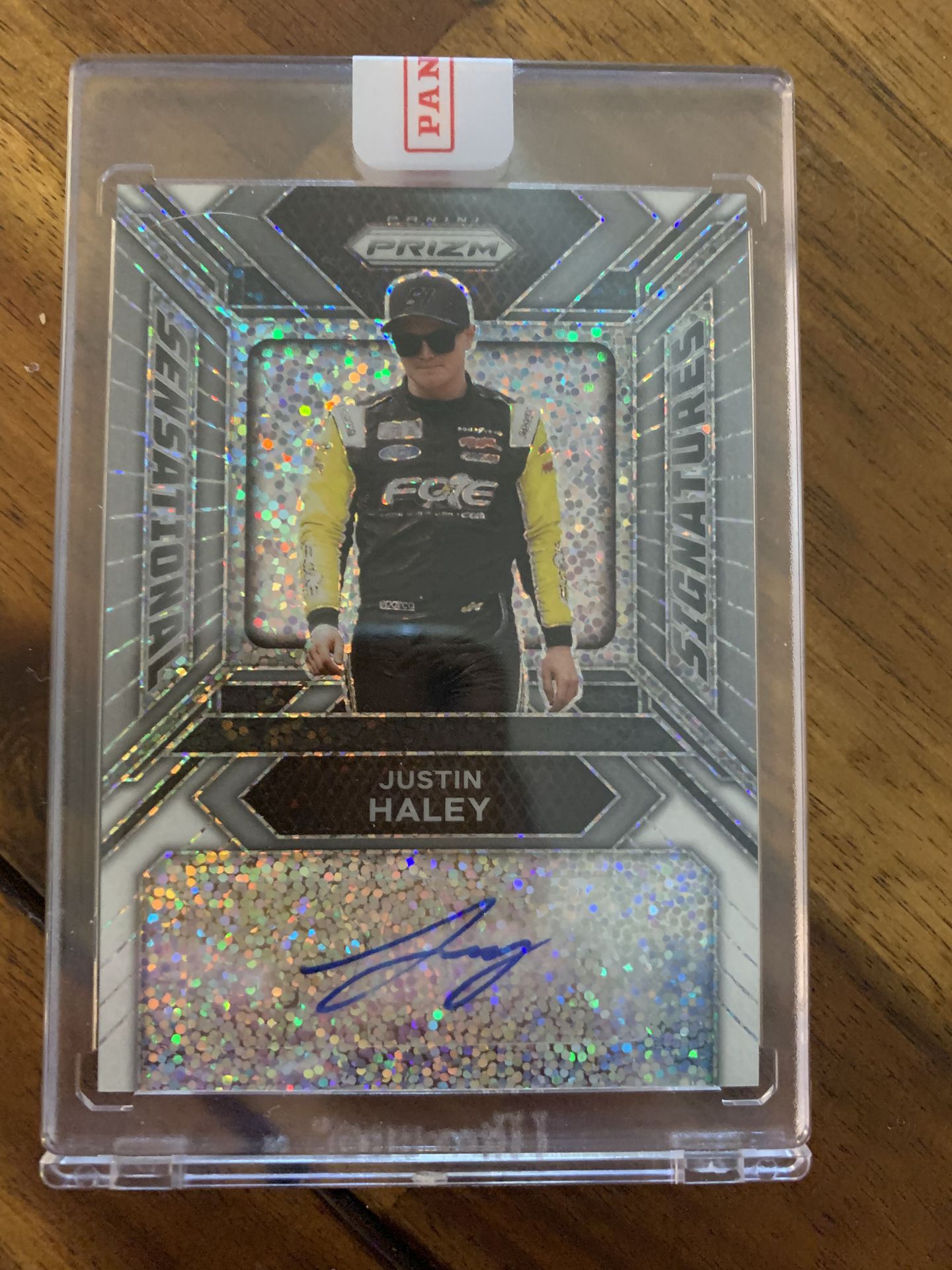 Justin Haley nascar autographed trading card