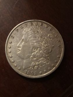 1898 Morgan silver dollar