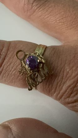 10kt Mom Fidget spinner ring