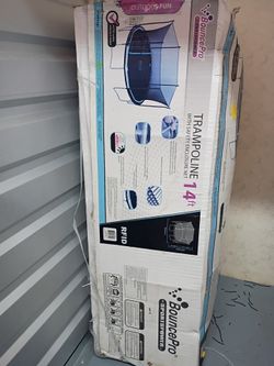Never opened trampoline
