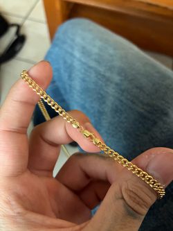 10k hollow gold chain