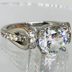 New 925 Silver Engagement Ring Size 6,7&8
