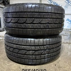 (2) - 255/40/19 Cooper Cobra Instinct Tires
