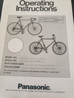 Matching pair of Panasonic 10 speed bycicle
