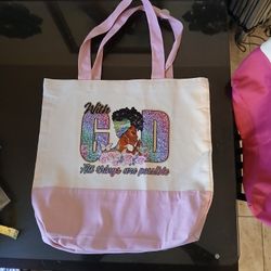 With God Canvas Tote Bag