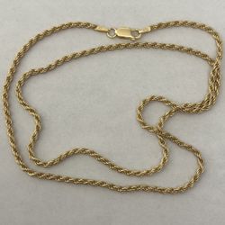 925 Silver 21.75” 2mm rope chain necklace unisex